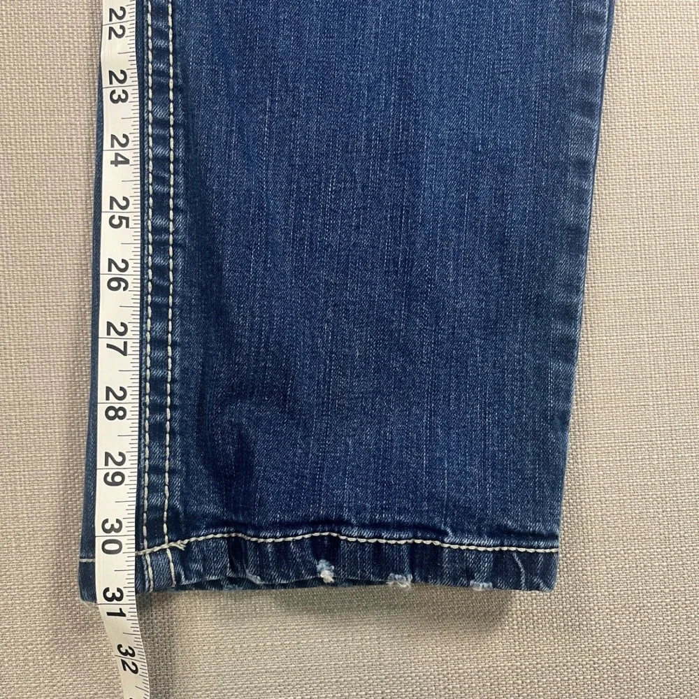 TK Axel Mens Athletic Fit Jeans 38x32 Medium Wash Blue‎ Denim Heavy Stitching